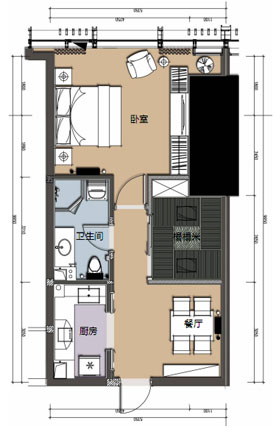 公寓-A户型89.28平方米