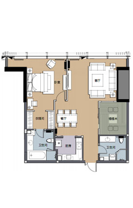 公寓-H户型175.79平方米